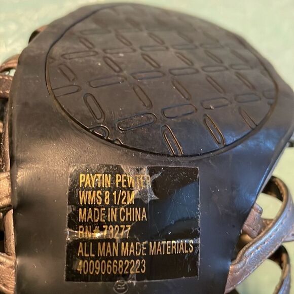 APT. 9 sling back stiletto Payton Pewter sandals, size 8.5 - Picture 3 of 11